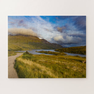 Spring Scottish Mountain Lake Landscape Highlands Puzzle