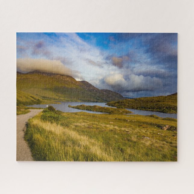 Spring Scottish Mountain Lake Landscape Highlands Puzzle (Horizontal)