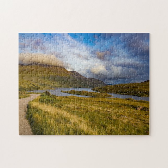Spring Scottish Mountain Lake Landscape Highlands Puzzle (Horizontal)