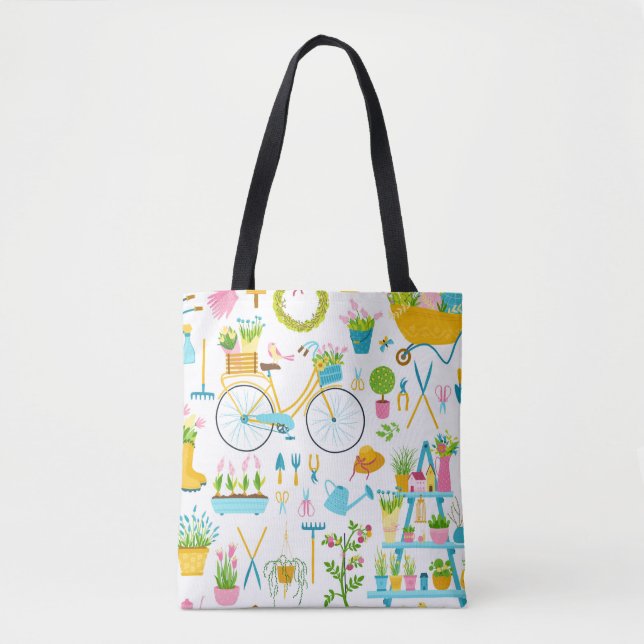 Spring seamless pattern in simple hand-drawn carto (Vorderseite)