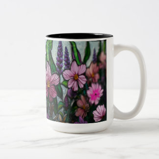 spring season zweifarbige tasse