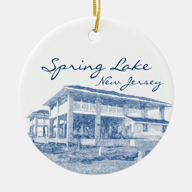 Spring See-New-Jersey Verzierung Keramik Ornament (Vorne)