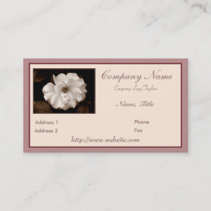 "Spring Sepia Rose" Visitenkarte