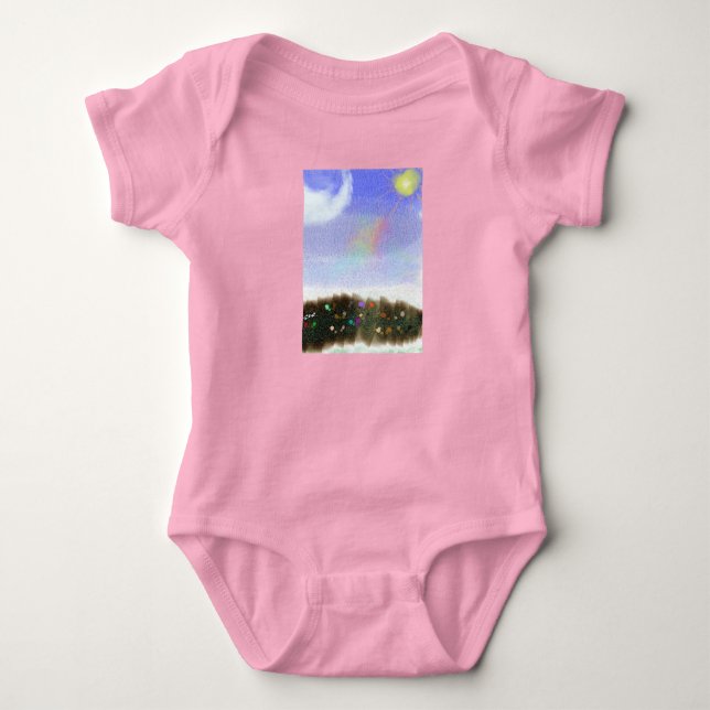 Spring Shower's Display Bodysuit Baby Strampler (Vorderseite)