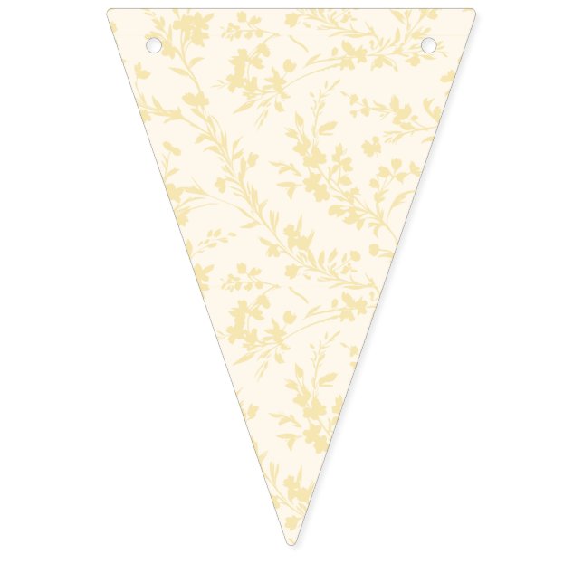 Spring Sprigs Buttercream - Neutral Wimpelkette (Erste Fahne)
