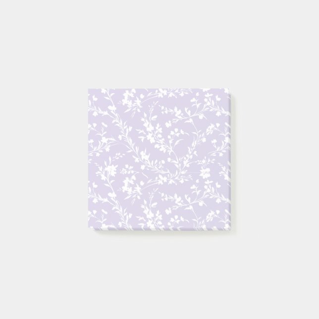 Spring Sprigs Neutral - Dusty Lavender Post-it Klebezettel (Vorderseite)