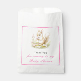 Spring Squirrel Baby Dusche Geschenktütchen
