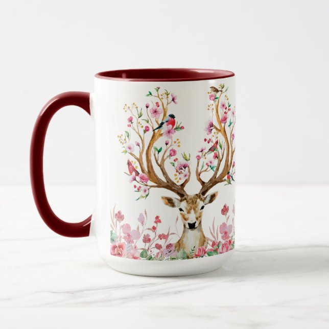 Spring Stag Coffee Tasse (Links)