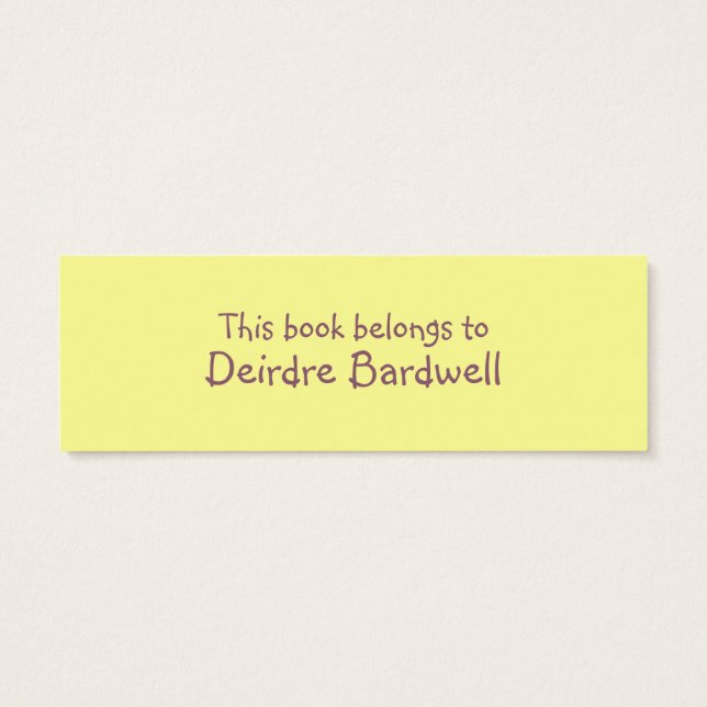 Spring Stuff ・ Gelbe Blume (Rückseite)