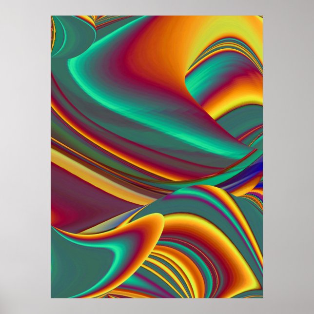 Spring Summer Autumn Flowers Magic Poster (Vorne)