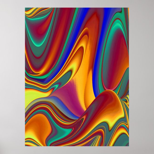 Spring Summer Autumn Flowers Magic Poster (Vorne)