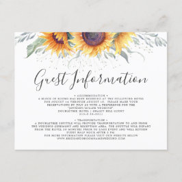 Spring Sunflower Blüteninformationen Begleitkarte