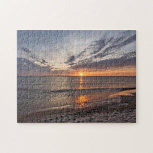 Spring Sunset am Lake Michigan - 252 Stück Puzzle