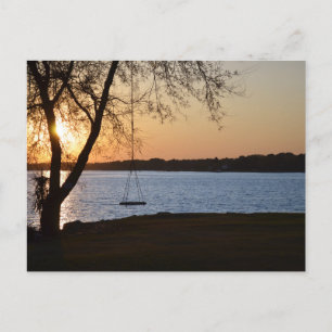 Spring Sunset Friedlich Postkarte
