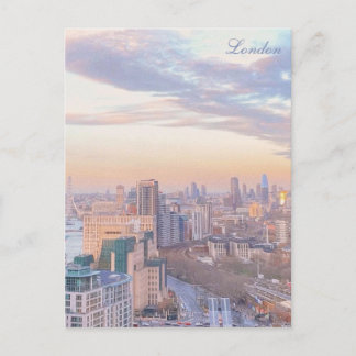 Spring Sunset, London Postkarte