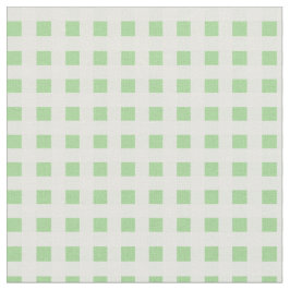 Spring Sunshine Green White Karo Muster Stoff