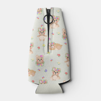 Spring teddy bear flaschenkühler