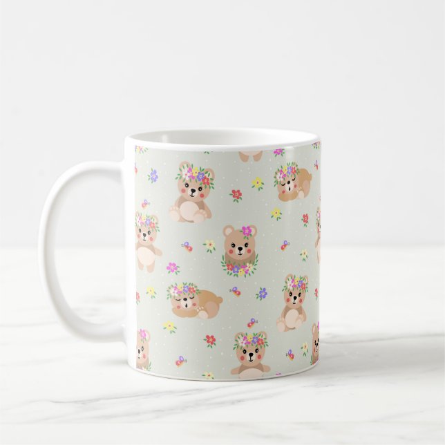 Spring teddy bear kaffeetasse (Links)