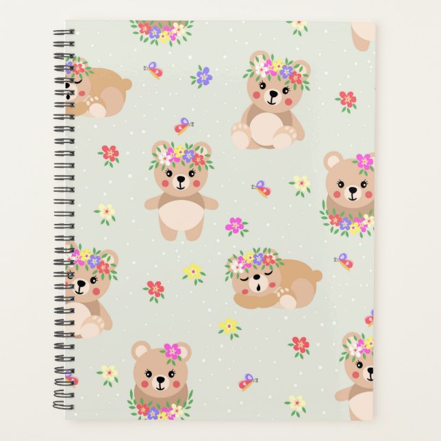 Spring teddy bear planer (Vorderseite)