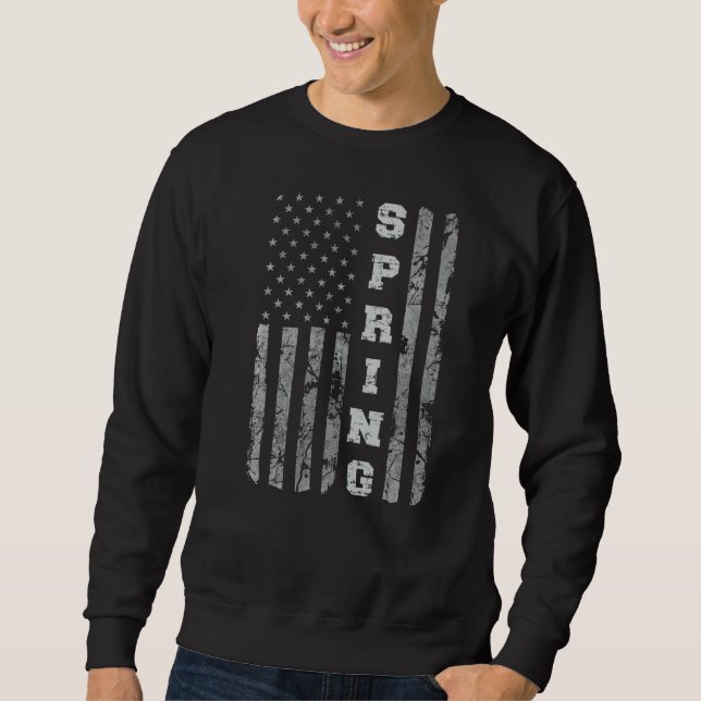 Spring Texas American Flag Sweatshirt (Vorderseite)