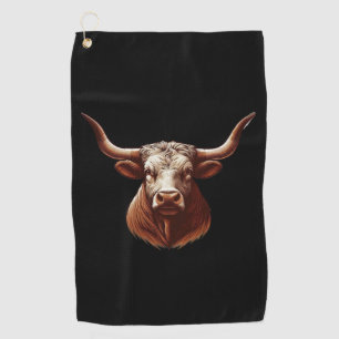 Spring Texas longhorn Golfhandtuch