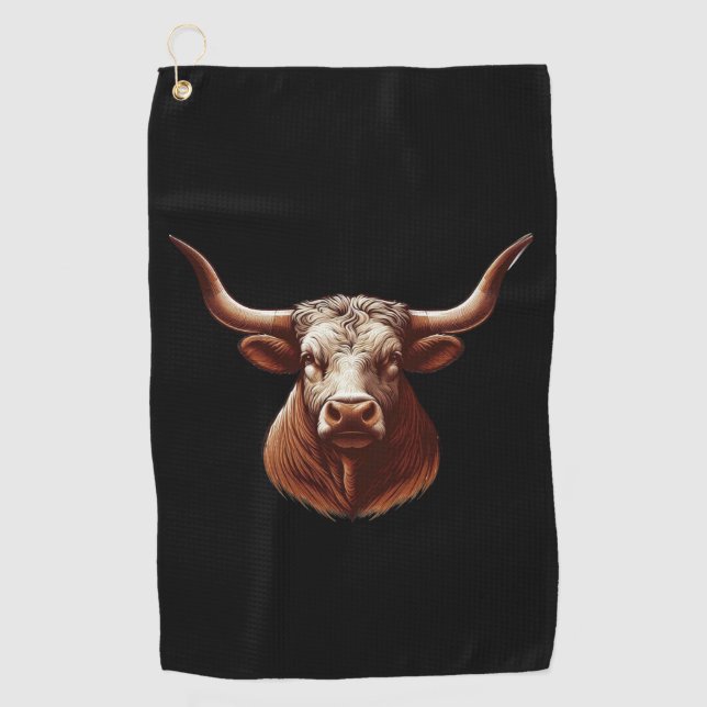 Spring Texas longhorn Golfhandtuch (Vorderseite)