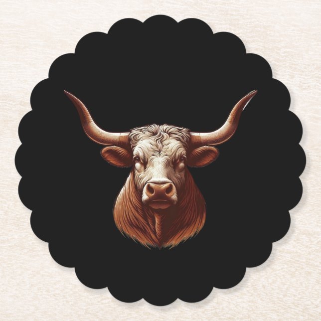Spring Texas longhorn Untersetzer (Vorderseite)