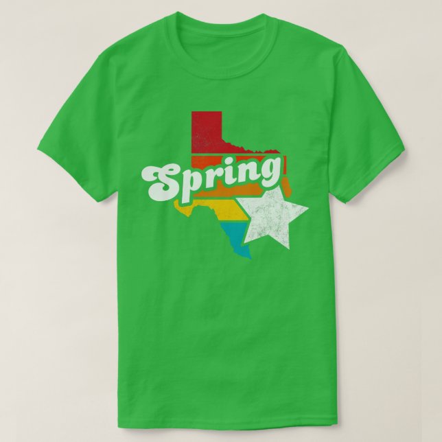 Spring Texas Vintag beängstigend Souvenir 2 T-Shirt (Design vorne)
