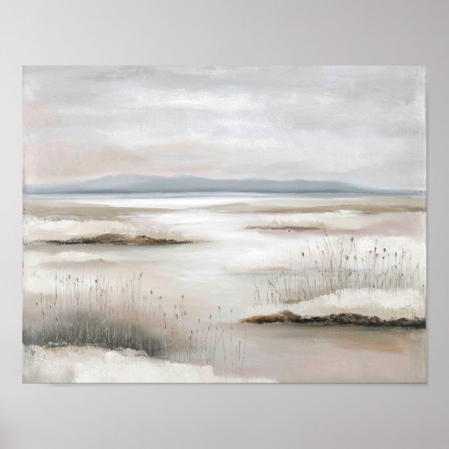 Spring Thaw Marshland #1 – Serene Landscape Poster (Vorne)