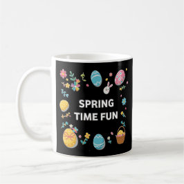 Spring Time Fun Flowers and Easter Eggs Coffee Mug Kaffeetasse