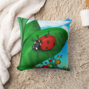 Spring Time Lady Bug Kissen