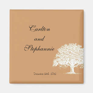 Spring Tree Brown/White Magnet Gefallen