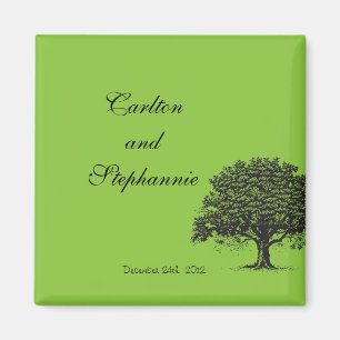 Spring Tree Green/Black Magnet Gefallen