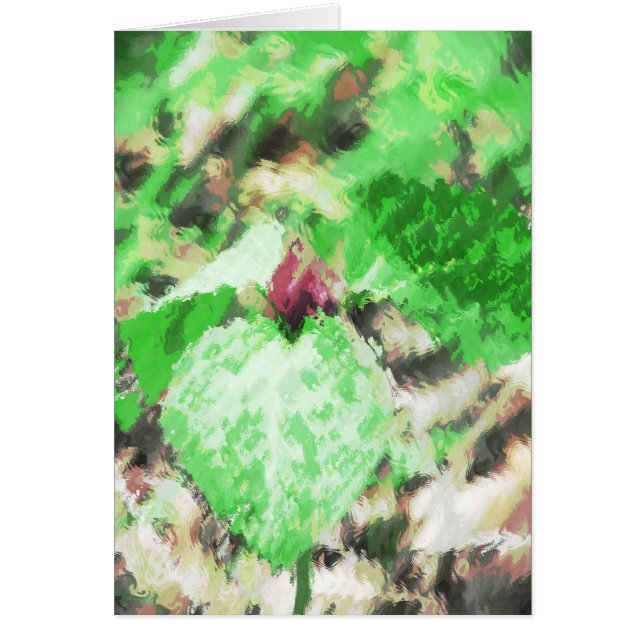 Spring Trillium WildblumeAlle Gelegenheiten Gruß (Vorne)