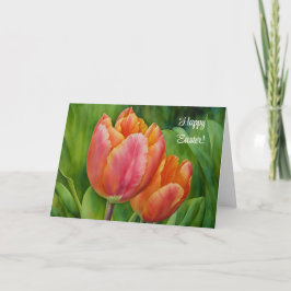 Spring Tulip Blume Art Osterkarte Karte