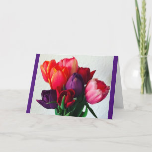 Spring Tulip Bouquet Karte