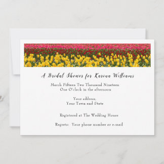 Spring Tulip Bridal Shower Invitation Einladung