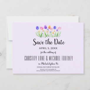 Spring Tulip Elegante Save The Date