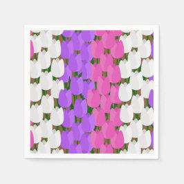 Spring Tulip Field Serviette