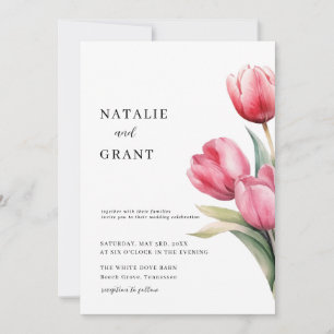 Spring Tulip Wedding Einladung
