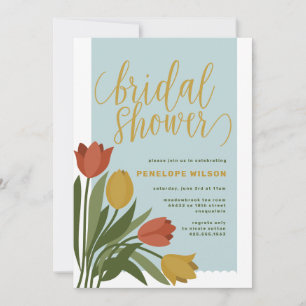 Spring Tulips Bridal Dusche Einladung
