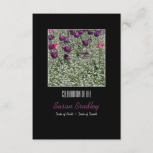 Spring Tulips Celebration of Life Invitation Einladung