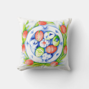 Spring Tulips Cushion Kissen