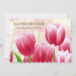 Spring Tulips Custom Oaster Brunch Einladungen