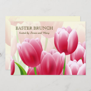 Spring Tulips Custom Oaster Brunch Einladungen