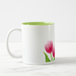 Spring Tulips Ostergeschenk Zweifarbige Tasse