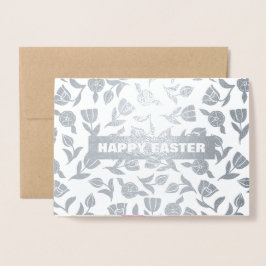 Spring Tulips Real Foil Luxus Ostern Folienkarte
