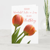 Spring Tulips Schwester des Gesetzes Geburtstag