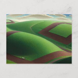 Spring Turning, 1936 von Grant Wood Postkarte