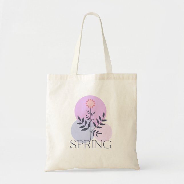 Spring Vibes Hübsch Tote Bag Tragetasche (Vorne)